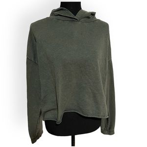 Z by Zella green cropped hoodie size XL